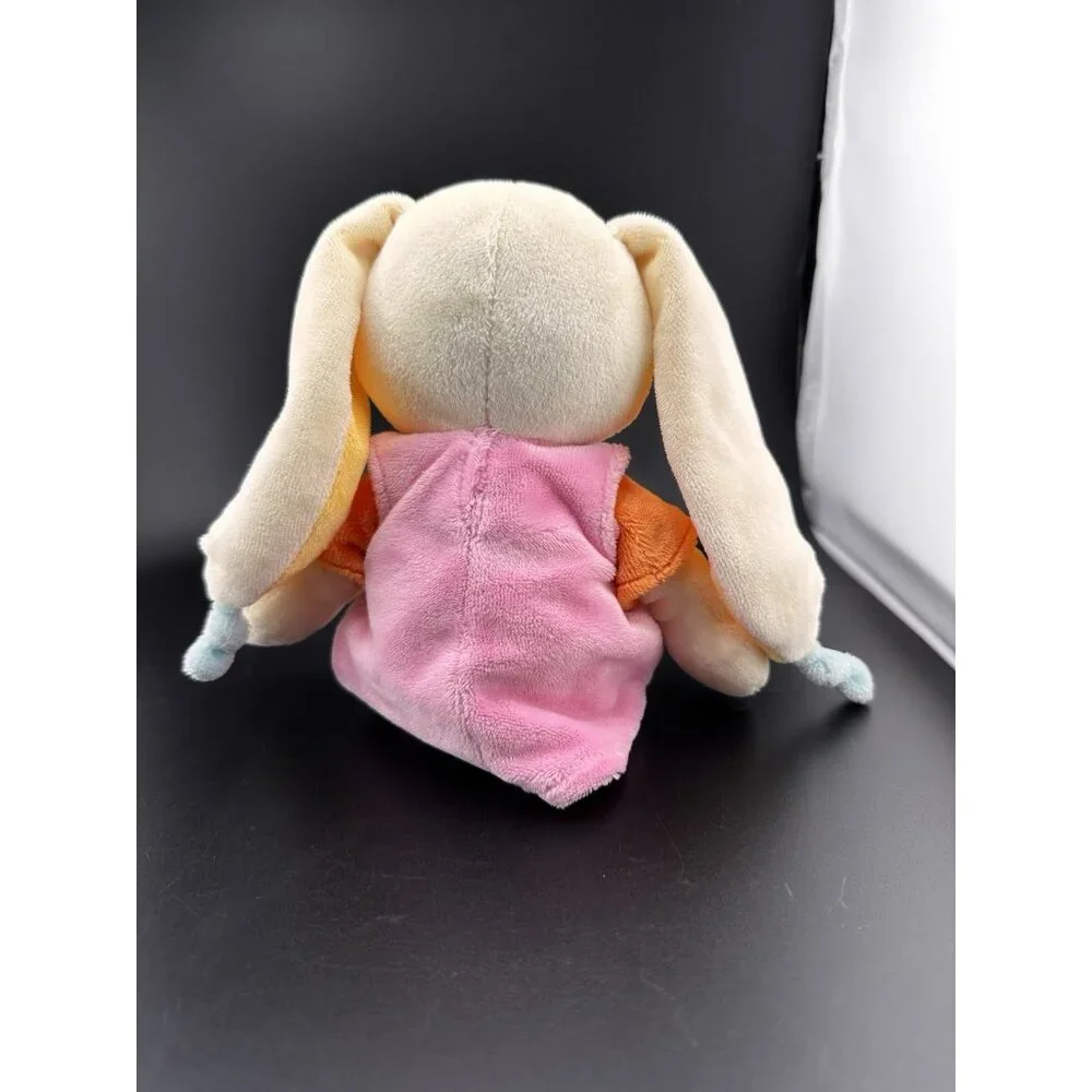 MOTS D'ENFANTS Soft Embroidered Bunny Rabbit Stuffed Animal Plush Made in France